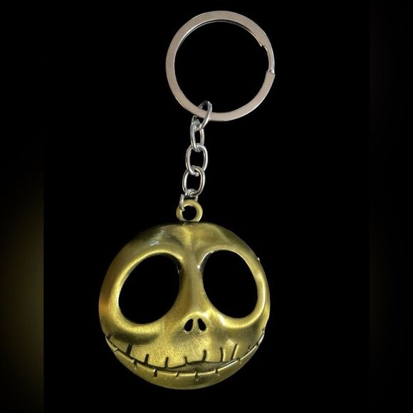 KEY RING, NIGHTMARE BEFORE CHRISTMAS IN BRONZE TONE - Picture 1 of 3